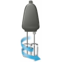Philips Viva Collection HR3740 Hand Mixer with Turbo Function - Powerful Performance in White/Cashmere Grey